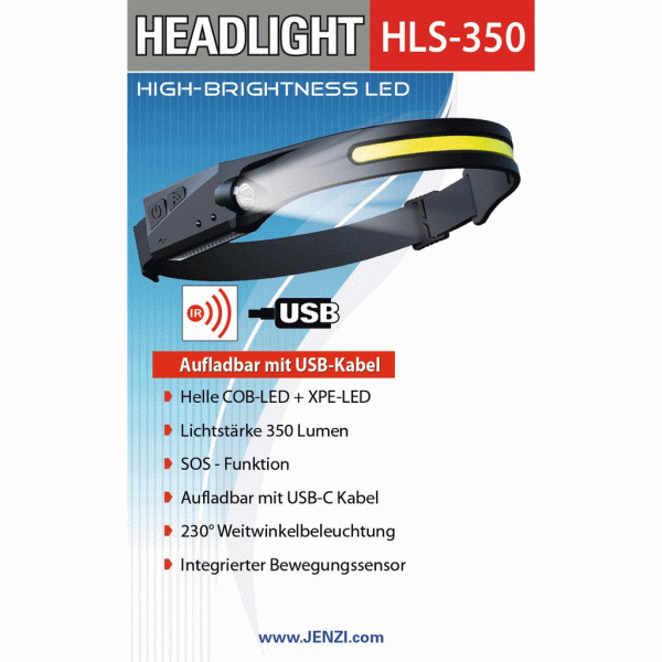 jenzi Kopflame HeadLight HLS350