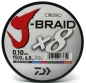 Preview: Daiwa J - Braid X8 fach geflochten Schnur Multi Color 0,10mm 6,0kg