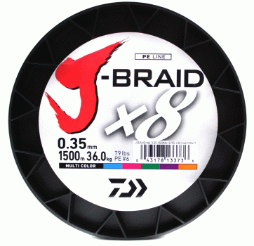 Daiwa J-Braid X8 0,35mm Multicolor