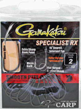 Gamakatsu Specialist RX Karpfenhaken Gr.2