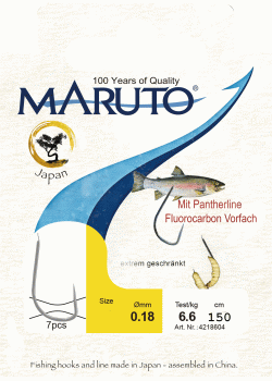 maruto-bienenmadenhaken 150cm