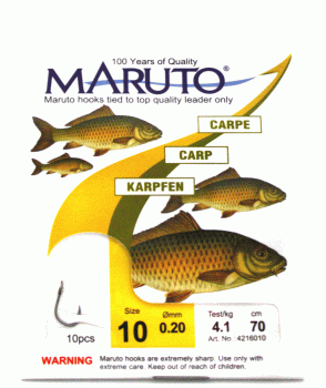 maruto haken karpfen groesse 10