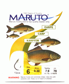 maruto haken karpfen groesse 6