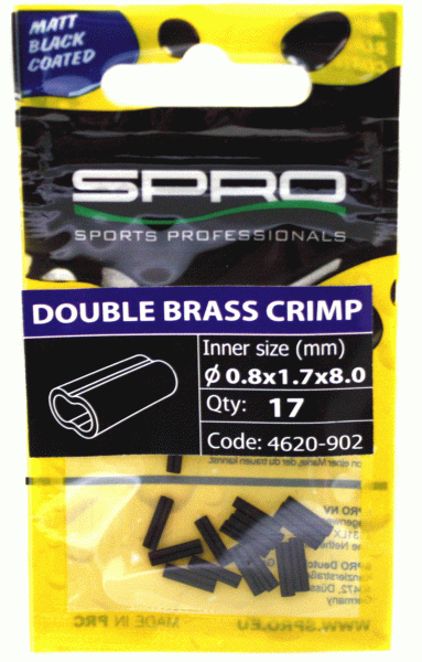 Spro Doppel Klemmhülsen Double Brass Crimp 0,8mm