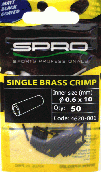 Spro Klemmhülsen Single Brass Crimp 0,6mm - Angelshop