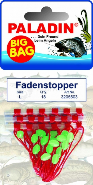 18x Schnurstopper Fadenstopper S/M/L Textil-Stopper Paladin 
