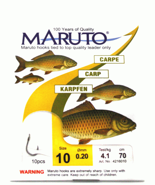 maruto haken karpfen groesse 10