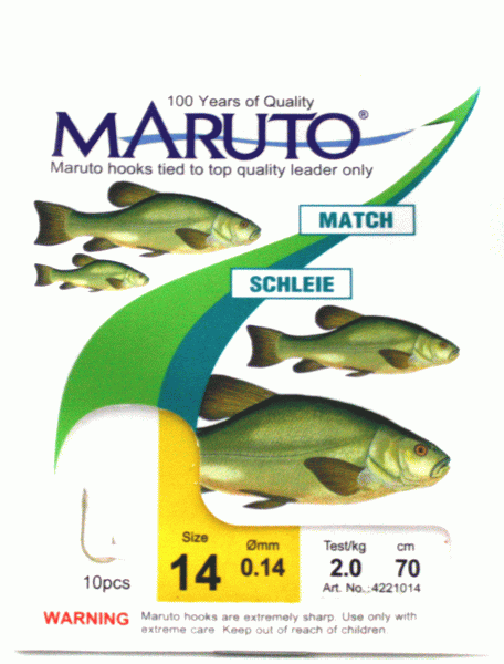 maruto match schleienhaken groesse 14