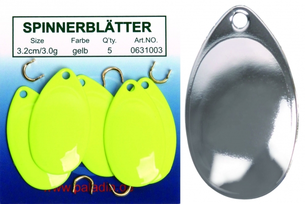 Paladin Spinnerblätter 2,3cm silber